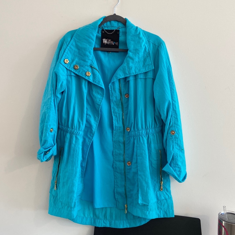 Fillmore Teal Anorak Windbreaker Size Medium